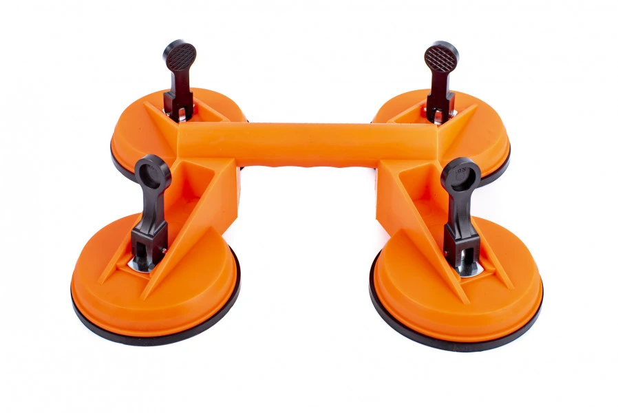 HBM Glasdrager / Zuignap Met 4 Koppen En 150 Kg Draagcapaciteit 1 HBM Glasdrager / Zuignap Met 4 Koppen En 150 Kg Draagcapaciteit