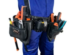 ToolPack Industriële Gereedschapsgordel, 2 Vaste Holsters, Rolbandmaat- & Hamerhouder, Zwarte Afwerking -Goedkope Toolchemy Winkel 366.00020m1.jpg 1200x600 3d0f9ebc88