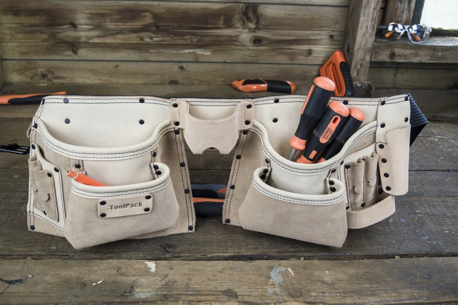 ToolPack Industriele Gereedschapsgordel Nubuck Leer 3 ToolPack Industriele Gereedschapsgordel Nubuck Leer - Afbeelding 3