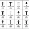 HBM 415 Delige Assortiment Bekleding Clips Voor Ford