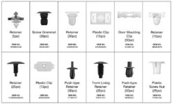 HBM Assortiment Bekleding Clips Voor Volkswagen 255 Delig