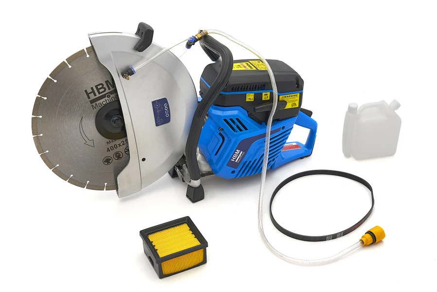 HBM Professionele Betonzaag / Bandenzaag / Motorslijper 3750W - 74cc Met 400mm Blad 3 HBM Professionele Betonzaag / Bandenzaag / Motorslijper 3750W - 74cc Met 400mm Blad - Afbeelding 3