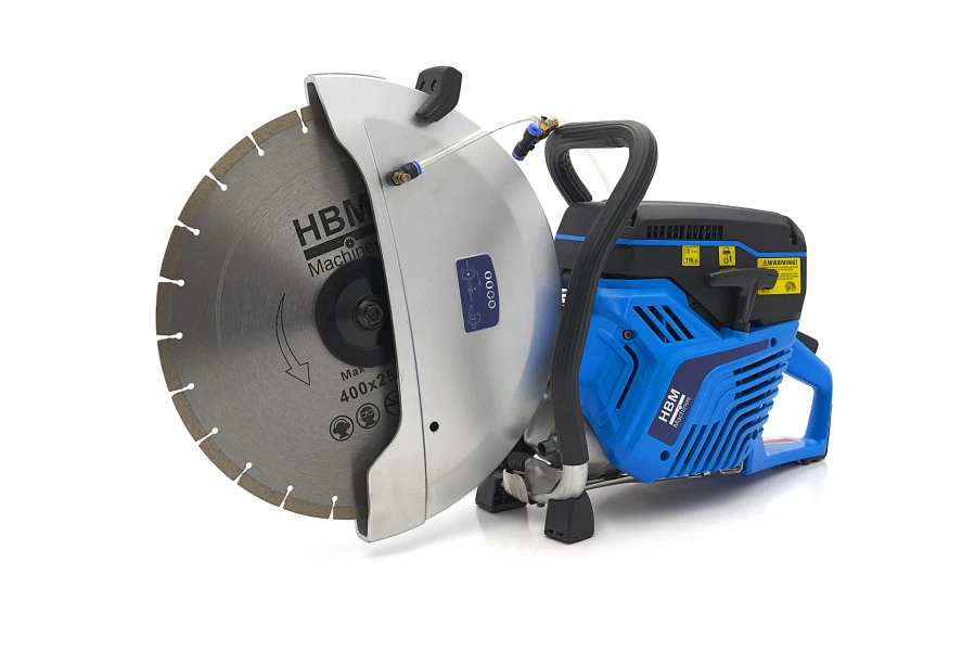 HBM Professionele Betonzaag / Bandenzaag / Motorslijper 3750W - 74cc Met 400mm Blad 1 HBM Professionele Betonzaag / Bandenzaag / Motorslijper 3750W - 74cc Met 400mm Blad