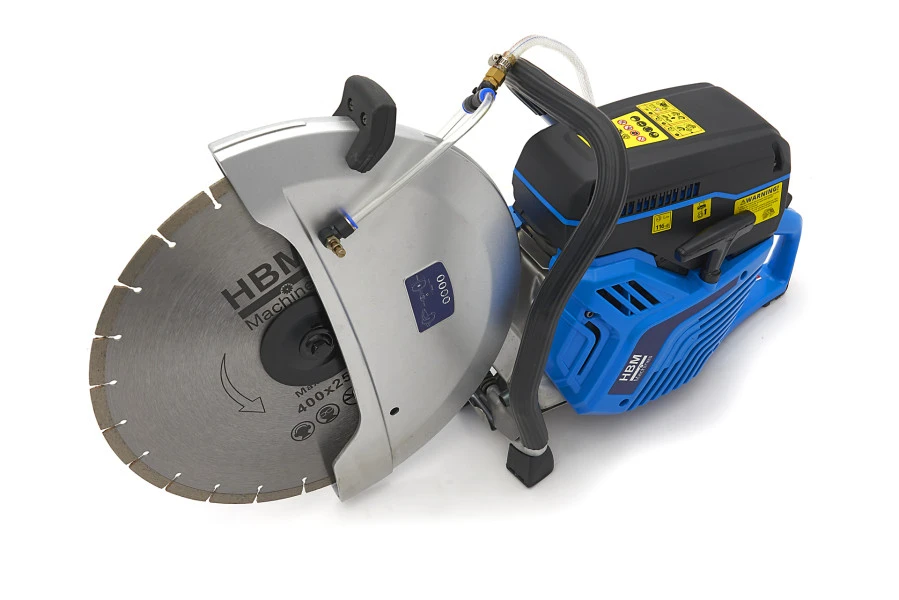 HBM Professionele Betonzaag / Bandenzaag / Motorslijper 3750W - 74cc Met 400mm Blad 2 HBM Professionele Betonzaag / Bandenzaag / Motorslijper 3750W - 74cc Met 400mm Blad - Afbeelding 2