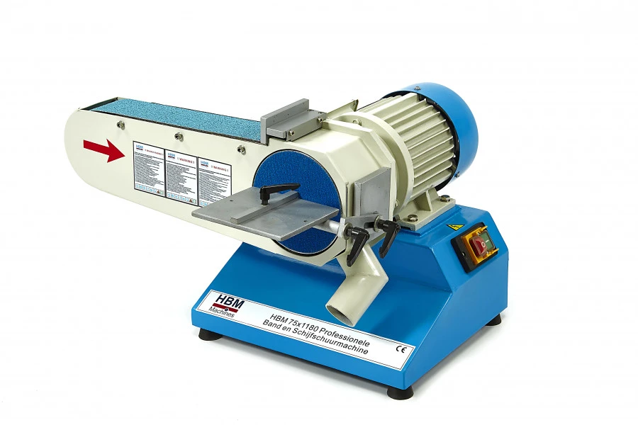 HBM 75 X 1180 Professionele Band En Schijfschuurmachine 1 HBM 75 X 1180 Professionele Band En Schijfschuurmachine