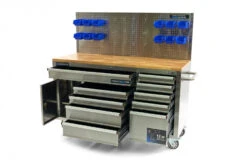 HBM Werkbank 158 Cm 10 Laden Met Deur En Achterwand, RVS -Goedkope Toolchemy Winkel hbm 012 120.jpg 1200x600 0134bebc88