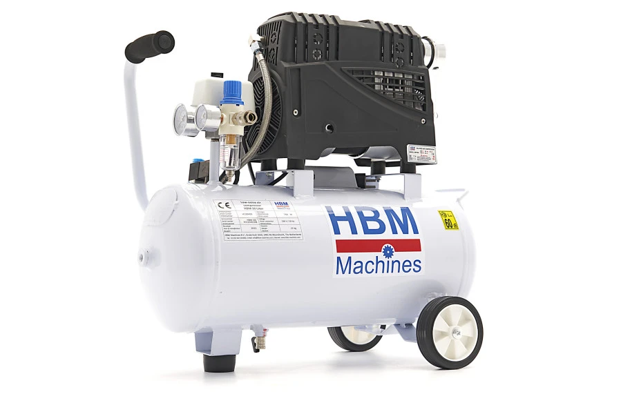 HBM 30 Liter Professionele Low Noise Compressor - Model 2 1 HBM 30 Liter Professionele Low Noise Compressor - Model 2