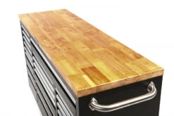 HBM Verrijdbare Gereedschapswagen Met Houten Werkblad - 146 Cm - Zwart -Goedkope Toolchemy Winkel hbm 022 61.jpg 1200x600 a5abbebc88