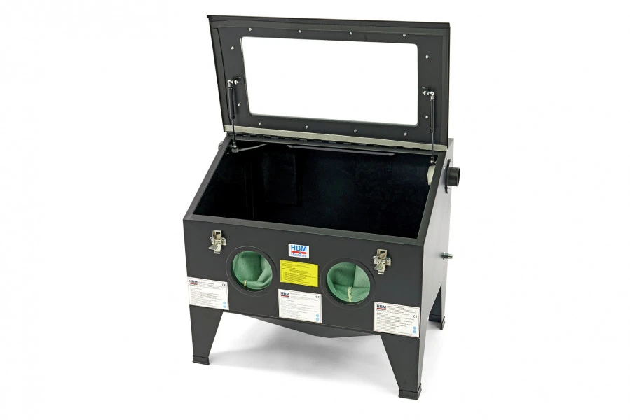 HBM SBC 190 Straalcabine, Voorlader Met Gasveren 1 HBM SBC 190 Straalcabine, Voorlader Met Gasveren