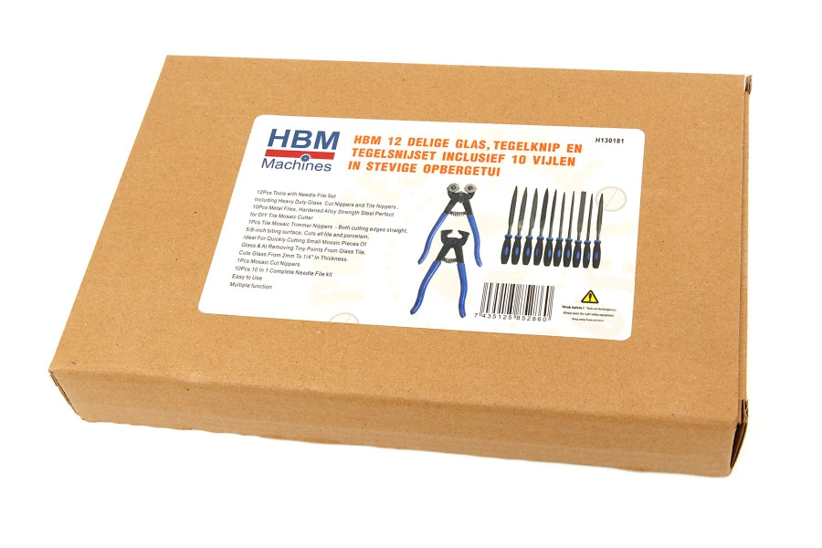 HBM Glas, Tegelknip En Tegelsnijset 12-delig 8 HBM Glas, Tegelknip En Tegelsnijset 12-delig - Afbeelding 8