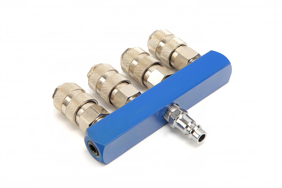 HBM 4 Voudig Pneumatisch Verdeelblok 1 HBM 4 Voudig Pneumatisch Verdeelblok