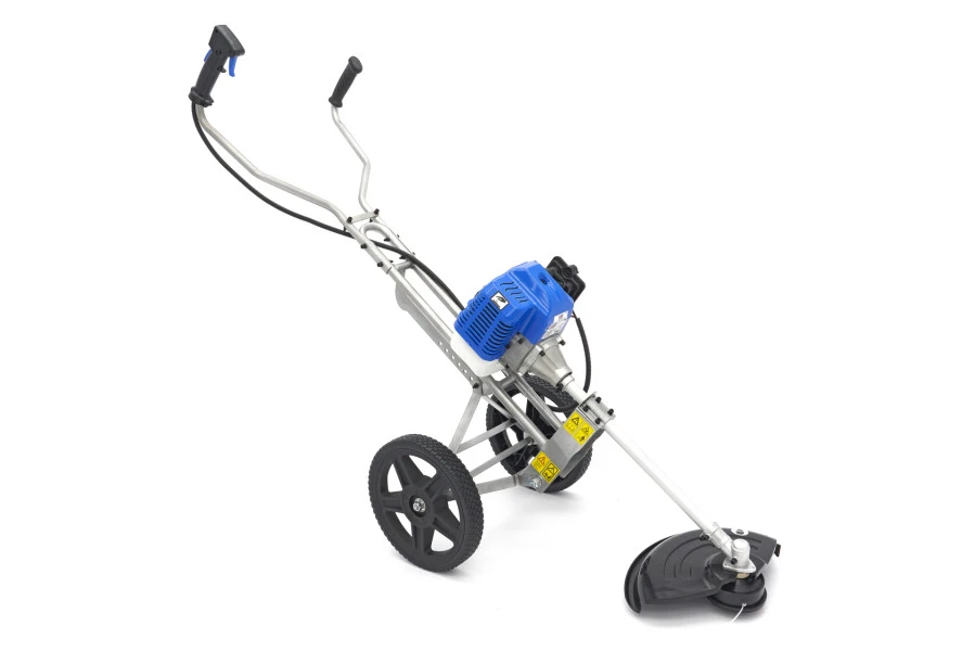 HBM Mobiele 52 Cc Grastrimmer / Kantenmaaier Met 2-Takt Benzinemotor En Wielen 3 HBM Mobiele 52 Cc Grastrimmer / Kantenmaaier Met 2-Takt Benzinemotor En Wielen - Afbeelding 3