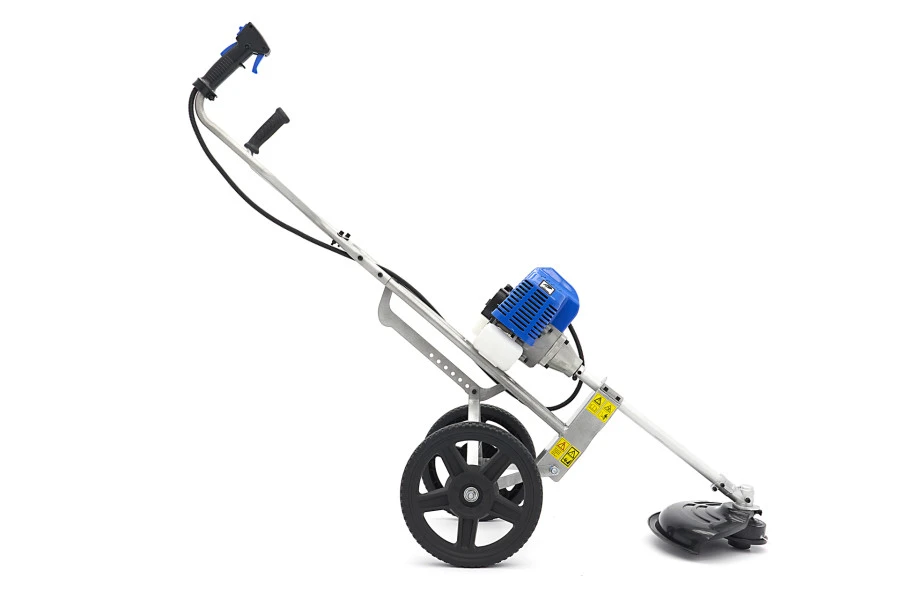 HBM Mobiele 52 Cc Grastrimmer / Kantenmaaier Met 2-Takt Benzinemotor En Wielen 5 HBM Mobiele 52 Cc Grastrimmer / Kantenmaaier Met 2-Takt Benzinemotor En Wielen - Afbeelding 5