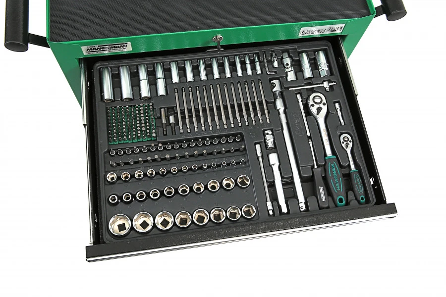 Mannesmann Gevulde Gereedschapswagen - 321 Delig 3 Mannesmann Gevulde Gereedschapswagen - 321 Delig - Afbeelding 3