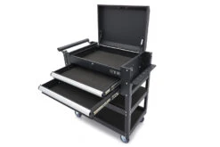 HBM 2 Laden Gereedschapswagen Met 2 Plateaus En Opbergvak - 91 Cm - Zwart -Goedkope Toolchemy Winkel hbm 183 97.jpg 1200x600 ae8f4ebc88