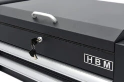 HBM 2 Laden Gereedschapswagen Met 2 Plateaus En Opbergvak - 91 Cm - Zwart -Goedkope Toolchemy Winkel hbm 186 90.jpg 1200x600 df61eebc88