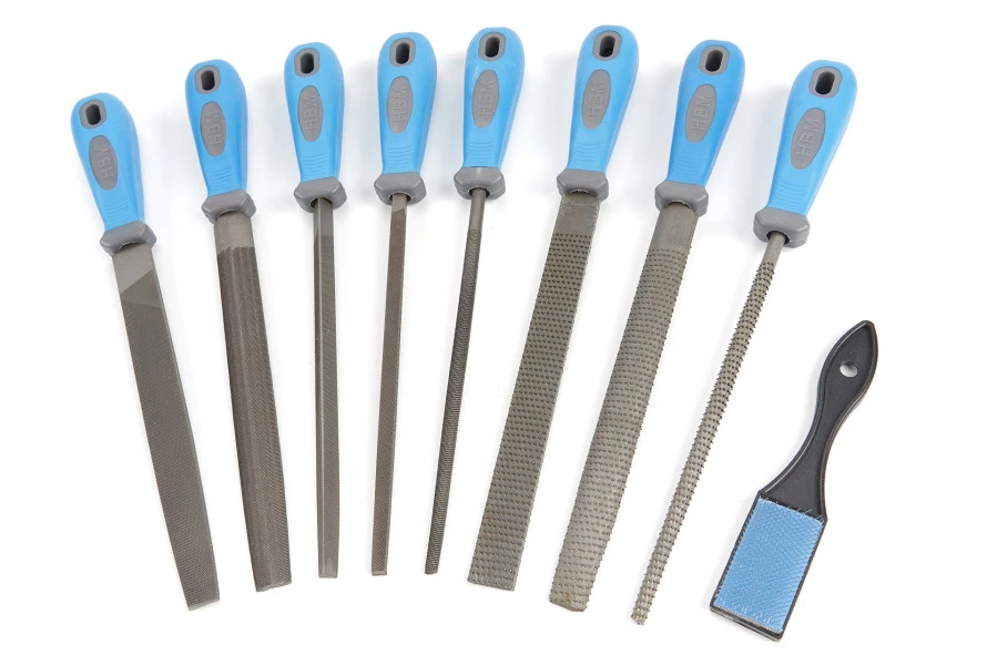 HBM 9 Delige Vijlenset En Raspenset 1 HBM 9 Delige Vijlenset En Raspenset