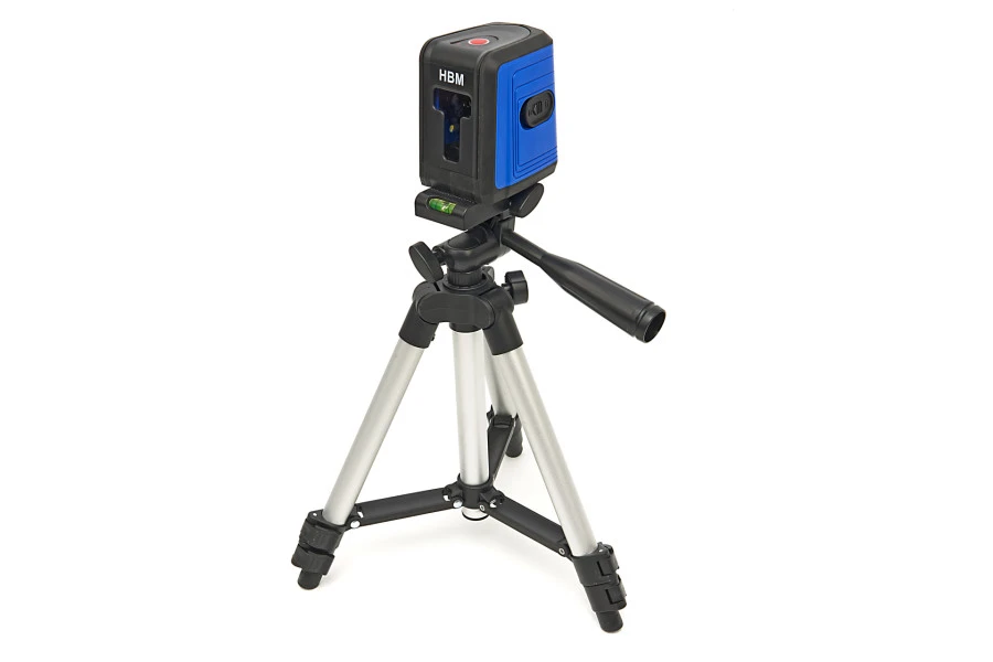 HBM Zelf Nivellerende Laser Kit - 10 Meter Inclusief 3 Poot Statief 1 HBM Zelf Nivellerende Laser Kit - 10 Meter Inclusief 3 Poot Statief
