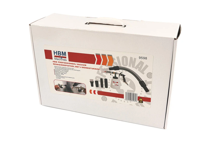HBM Professioneel Vacuum Reinigingspistool Met 5 Mondstukken 6 HBM Professioneel Vacuum Reinigingspistool Met 5 Mondstukken - Afbeelding 6