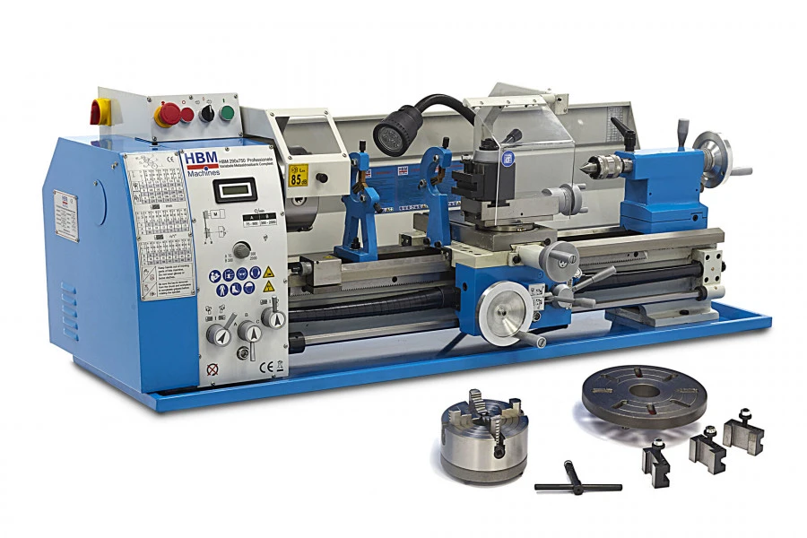 HBM 290 X 750 Professionele Variabele Metaaldraaibank Compleet 2 HBM 290 X 750 Professionele Variabele Metaaldraaibank Compleet - Afbeelding 2