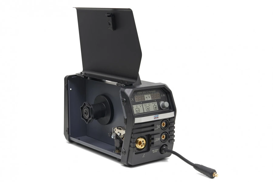 HBM 200 CI Synergic Mig Lasinverter Met Digitaal Display En IGBT Technologie 3 HBM 200 CI Synergic Mig Lasinverter Met Digitaal Display En IGBT Technologie - Afbeelding 3