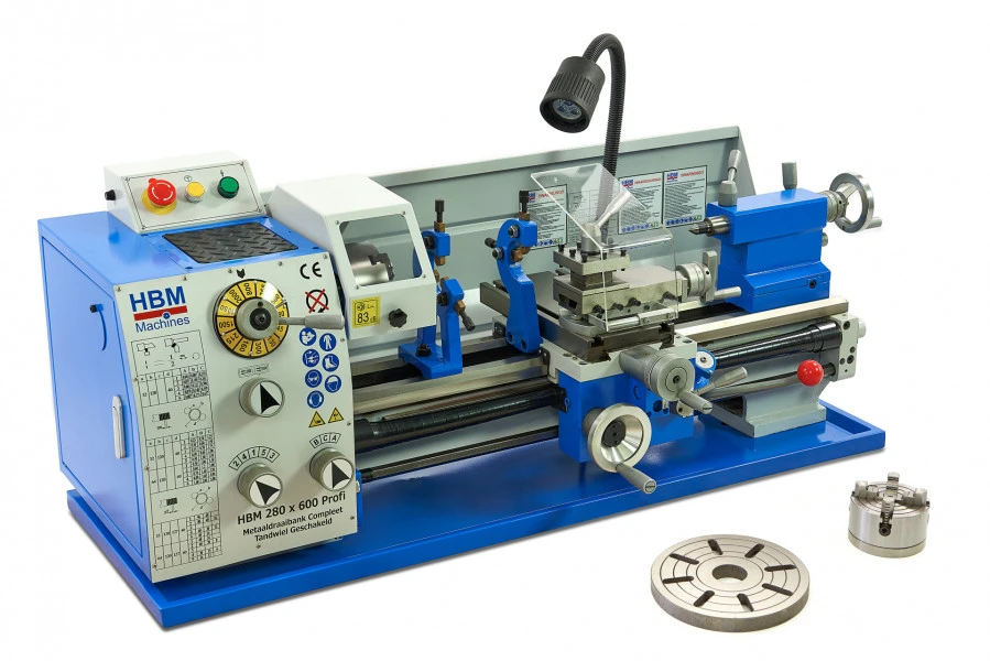 HBM 280 X 600 Profi Metaaldraaibank Tandwiel Geschakeld Compleet 2 HBM 280 X 600 Profi Metaaldraaibank Tandwiel Geschakeld Compleet - Afbeelding 2