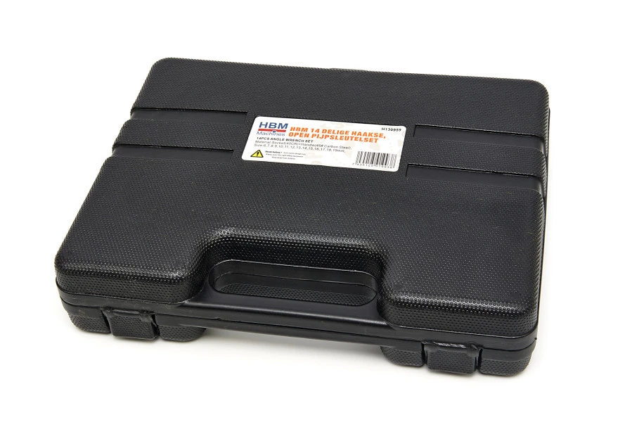 HBM 14 Delige Haakse, Open Pijpsleutelset 6 HBM 14 Delige Haakse, Open Pijpsleutelset - Afbeelding 6