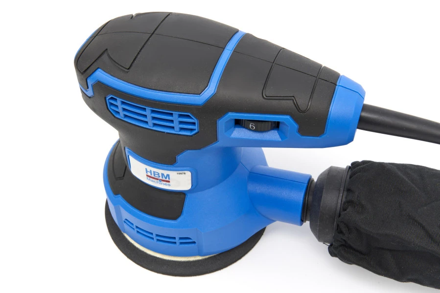 HBM Variabele Excenterschuurmachine 320 Watt Inclusief 12 Schuurvellen 4 HBM Variabele Excenterschuurmachine 320 Watt Inclusief 12 Schuurvellen - Afbeelding 4