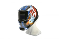 HBM Automatische Lashelm Model 9 - USA Adelaar Zwart