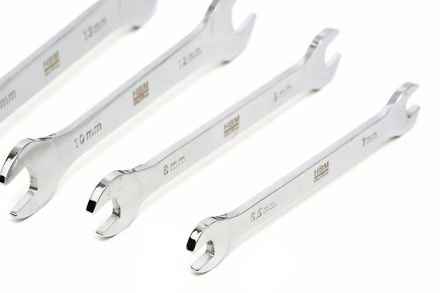 HBM Extra Platte Steeksleutelset 5,5 – 27 Mm 8-Delig 1 HBM Extra Platte Steeksleutelset 5,5 – 27 Mm 8-Delig