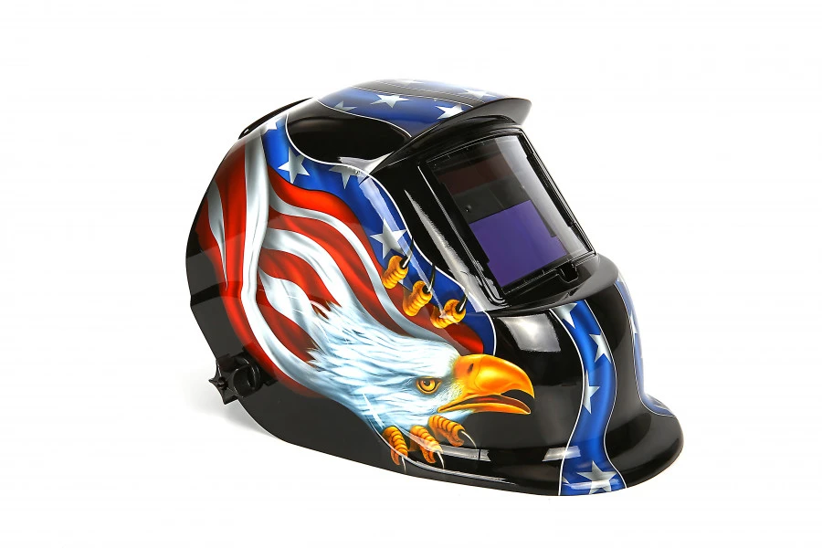 HBM Automatische Lashelm Model 9 - USA Adelaar Zwart 2 HBM Automatische Lashelm Model 9 - USA Adelaar Zwart - Afbeelding 2