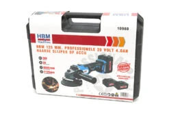 HBM Koolborstelloze Accu Haakse Slijper 125 Mm 20 Volt 4,0 Ah Power20.4 -Goedkope Toolchemy Winkel hbm 4199.jpg 1200x600 e802febc88