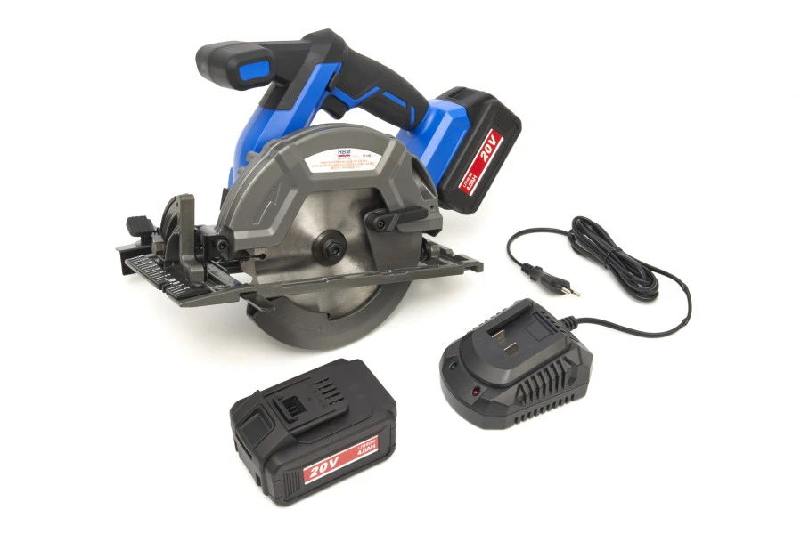 HBM Koolborstelloze Accu Cirkelzaag 165 Mm 20 Volt 4,0 Ah Power20.4 1 HBM Koolborstelloze Accu Cirkelzaag 165 Mm 20 Volt 4,0 Ah Power20.4