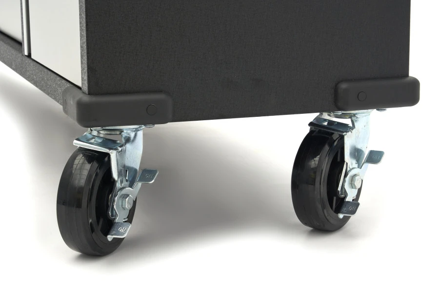 HBM Gereedschapswagen Met Houten Werkblad - 168 Cm - Grijs 16 HBM Gereedschapswagen Met Houten Werkblad - 168 Cm - Grijs - Afbeelding 16