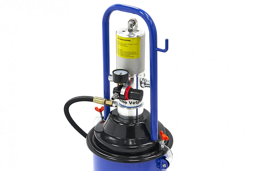 HBM 12 Liter Mobiele Pneumatische Vetpomp 300-400 Bar Persdruk 4 HBM 12 Liter Mobiele Pneumatische Vetpomp 300-400 Bar Persdruk - Afbeelding 4