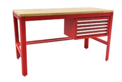 HBM 155 Cm Professionele Werkbank Met 5 Laden En Houten Werkblad, ROOD 12 HBM 155 Cm Professionele Werkbank Met 5 Laden En Houten Werkblad, ROOD -Goedkope Toolchemy Winkel hbm 614 2.jpg 1200x600 79cbaebc88