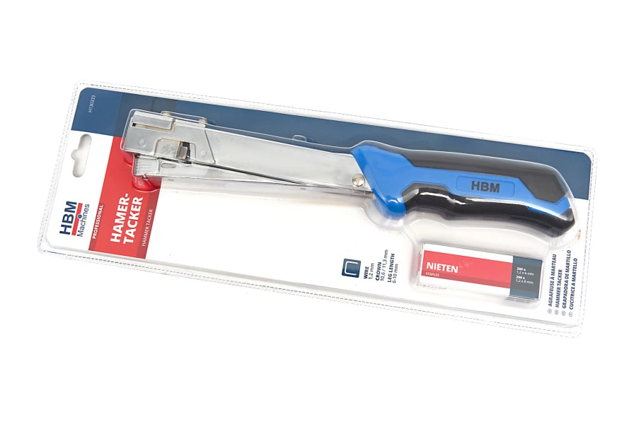 HBM Hamertacker, Slagtacker, Slagnieter Inclusief 400 Nieten 5 HBM Hamertacker, Slagtacker, Slagnieter Inclusief 400 Nieten - Afbeelding 5