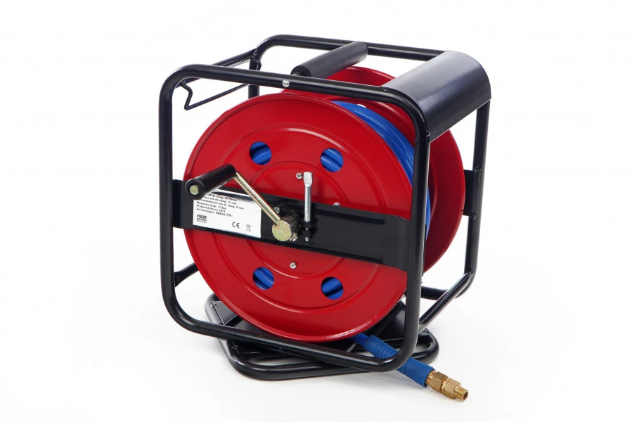 HBM Luchthaspel Met Draaibaar Onderstel 30 M 1 HBM Luchthaspel Met Draaibaar Onderstel 30 M