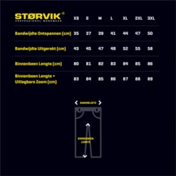 Storvik Tim Stretch Werkbroek Zwart -Goedkope Toolchemy Winkel maattabel20tim.png 1200x600 9efbdebc88