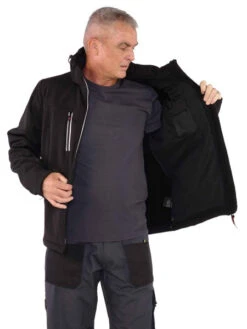 Clive Softshell Werkjas Zwart -Goedkope Toolchemy Winkel storvik softshell werkjas winter zwart clive detail.jpg 1200x600 01ccbebc88
